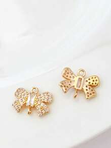 2pcs Bowknot Pendant DIY Jewelry Making Supplies For Necklace, Earrings, Hair Accessories - Multicolor - View 11