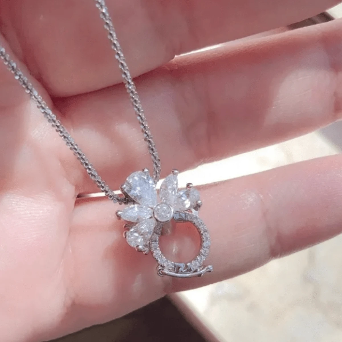 1pc Universal Buckle, Circular Buckle, Pendant Buckle, Necklace, Double Opening Connection Port - Multicolor - View 1