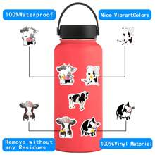 56PCS Black And White Cow Stickers Vinyl Aesthetics Stickers Scrapbooking, Diary, Bumper, Skateboard, Water Bottle, Cartoon, Hard Hat, Car Stickers And Decals - Multicolor - View 6