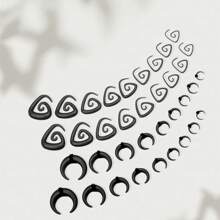 36 件装耳部拉伸套件 14G-00G 耳规扩张器套装亚克力马蹄形锥形螺旋锥形耳规适用于耳部穿孔首饰 - 耳擴 - 查看 6