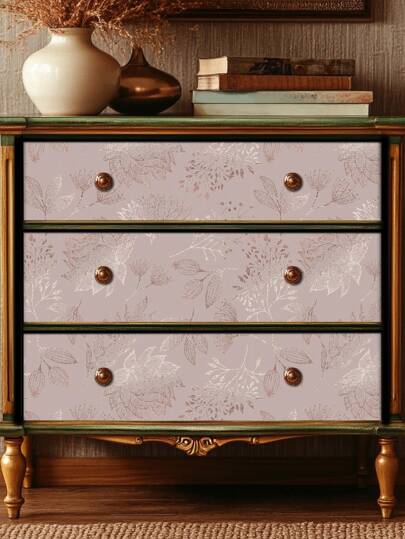 Roll/45CM 100CM Line Bloemen Groen Plant Wallpaper European Retro Home ation, Kitchen Cabinets, Tables, Chairs, Room Backgrounds, Renovation DIY Waterproof Stain Resistant, Easy To Clean Self Adhesive Peel Off Wand Stickers Art Bedroom Living Paper ations Office Items Bathroom ation Stuff Ho Wallpapers view 5