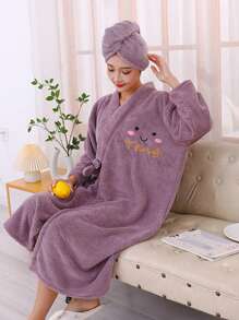 1 halat de baie extra mare, gros, pentru casă, nou, absorbant, cu uscare rapidă, moale, purtabil, pentru femei adulte (90*140CM), halat de baie pentru femei, lungime până la genunchi, tricotat tip vafă, moale și ușor, halat de baie drăguț, all-in-one, cu uscare rapidă, cu talie legată, gros, super absorbant, școală, înapoi la școală, călătorie, articole esențiale de călătorie, articole esențiale pentru casă, prosop, îngrijirea pielii