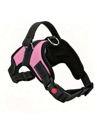 适合小型、中型和大型犬的狗背带，反光防拉狗背带，具有透气设计和手柄