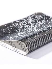1pc Sparkling Crystal Rhinestones Stickers, DIY Decorative Stickers For Car, Self-Adhesive Rhinestone Gemstone Stickers For Car Decoration, Crafts And Activities