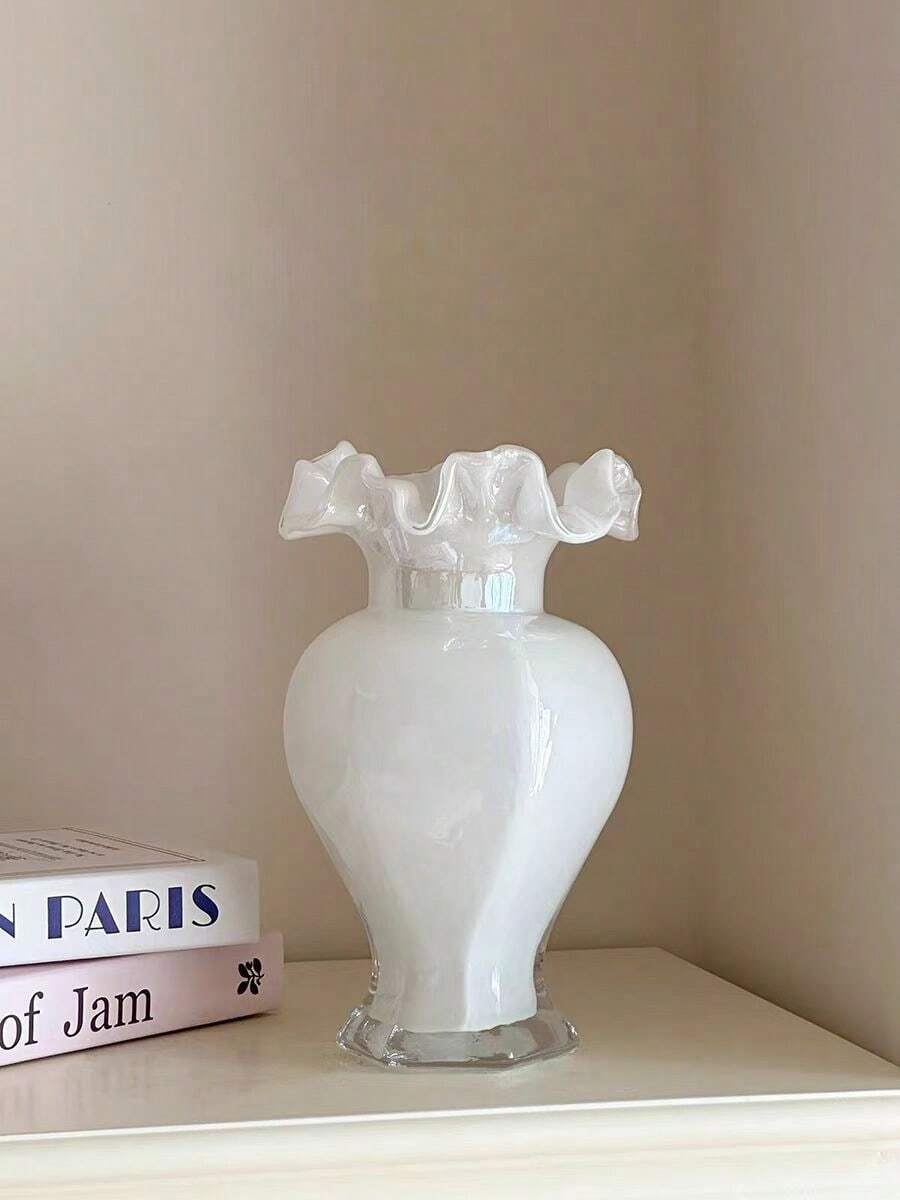 Vase en Verre d'Influence Classique - Décoration Élégante pour Table et Culture en Eau - Bouteille White Beauty - Voir 1