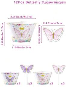 1 Set Rosa Schmetterling Stil Kuchenständer, mehrstufiges Papier Kuchentablett & Kuchenrand, Serviertablett, Schmetterling Party Dekorationen, Baby Shower Dekoration Gender Enthüllungs-Dekoration, Rosa Schmetterling Thema Geburtstagsdekoration, Geburtstagsgeschenk Party Begünstigung Feiertagsereignis Party Kuchendekoration Zubehör Wohndekoration Zimmer Dekoration Tischdekoration Kuchen Display Ständer, Küchendekoration Bäckerei Kochen Dekorationen, Kuchenständer, Küche DIY Kuchen Kochen Dekorationen