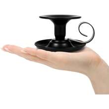 1pc Metal Candle Holder, Retro Hand-Held Tea Cup Candle Stands Gifts Birthday Graduation,Wedding