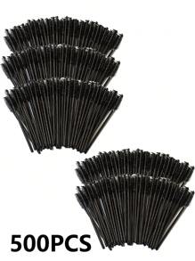 100/50/10pcs Disposable Mascara Wands, Mascara Brush, Eyelash Makeup Brush, Eyelash Spoolie Brush, Bendable Disposable Eyebrow Spoolie, Eyelash Brush For Eyelash Extension, Eyebrow Spoolie, Castor Oil Brush (Pink)