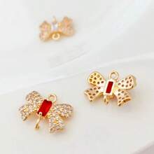 2pcs Bowknot Pendant DIY Jewelry Making Supplies For Necklace, Earrings, Hair Accessories - Multicolor - View 2