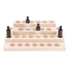 Support à huiles essentielles en bois à quatre niveaux avec 30 grilles