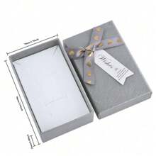 24pcs/12pcs Bow Cardboard Jewelry Gift Boxes  Packaging Box For Packaging Decoration Storage