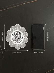 1pc Kitchen/Dining Room/Living Room Decorative Table Mat, Embroidered, Heat Resistant, Scratch Proof, Dust Proof, Suitable For Weddings, Parties, Gifts, Birthdays