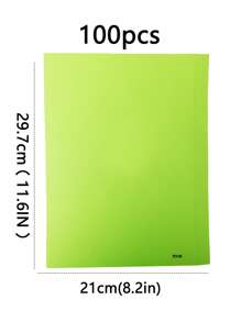 100pcs/Pack A4 Color Printing Paper, 70gsm Colored Copier Paper, Suitable For Advertising Printing, Handmade Origami, Variety Of 20 Fluorescent Colors To Choose From,School Supplies,Back To School