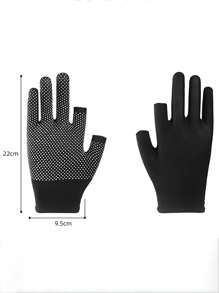 Touchscreen Fingerless Gloves, Anti-Slip & Wear-Resistant For Outdoor Riding, Climbing, Labor Protection, Courier Sorting, Warehouse - Multicolor - View 11