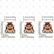 1pc/2pcs/3pcs/DIY A-Level Washable Patches For Silly People's Daily Clothes, Heat Transfer Stickers For Women's/Men's T-Shirts, Backpacks, Pillows, Decorative Badges, Labels, Baseball Caps, Backpacks, Etc. Are Available