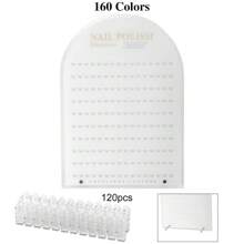 48/88/160 Colors Nail Art Display Board Acrylic Nail Stand With False Tips UV Gel Polish Glue Nail Color Showing Shelf, Multi-Functional For Nail Art Display, Photography, Nail Tools Background