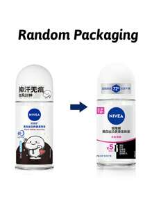 NIVEA Black White Invisible Roll-On Antiperspirant Deodorant, Morning Dew Scent, Invisible Formula, Does Not Leave Stains, Long-Lasting For Refreshing & Odor Protection, Suitable For Various Occasions(50ML/1.76Fl Oz) - Màu đen trắng nổi bật - Xem 5