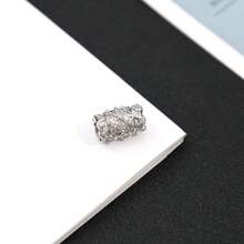 1pc Platinum Jade Screw Buckle Universal Buckle Single Row Necklace Connection Bead Chain Buckle DIY Accessory - Multicolor - View 5