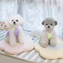 25 Embroidered Letter Dress, Princess Costume, Pet Clothes, Dog/Cat Dress, Animal Apparel, Angelic Wings Dress, Denim Skirt - Popular Pet Clothing Styles - Purple - View 6