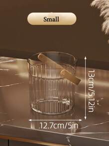 1pc Large Capacity Ice Bucket Household Portable Test Beer Champagne PET Plastic Bucket Outdoor Picnic Fruit Storage Bucket, Gift For Father