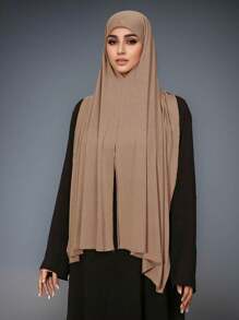 1pc Silky Soft Solid Color Scarf, Versatile Lightweight Breathable Head/Neck Wrap