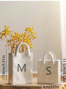 1pc,Handbag Flower Pot Decoration Ornament, Creative Pots, Super Beautiful Flower Pot, Indoor Outdoor Home Decor Garden Patio Unique Home/Kitchen/Office/Dressing Tables Cute Vases Gift Gifts Birthday Graduation