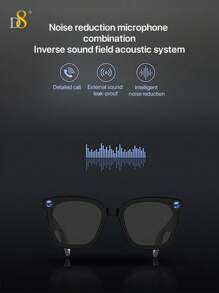 D8 handgefertigte Diamant-Smart-Brille mit Knochenleitung (Musik & Anrufe) für intelligente Geräte, für Damen und Herren, zum Anschließen an Handy & Tablets, zum Radfahren, Spielen, Musikhören oder Handyieren, um mit der Außenwelt in Kontakt zu bleiben.