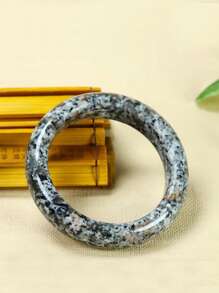 Elegant Jade Green Natural Jade Bracelet - Vintage Sexy Style, Suitable For Casual Or Sportswear, Fashion Women's Amulet Bangle, Jewelry Birthday Gift (With Box), Color Depth Randomly Shipped - bracelet - View 20