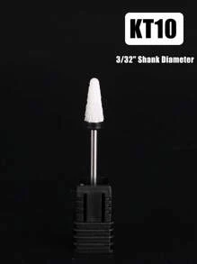 1个陶瓷美甲钻头 - 3/32英寸专业电动美甲钻头，带支架，适用于修甲、修脚、角质层打磨、亚克力凝胶指甲抛光 - 彩色 - 查看 24