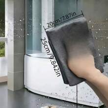 5块装魔布无痕擦玻璃布专用无水印花布镜面洁具灰色玻璃巾无痕无水印家用无毛吸水布镜面洁具