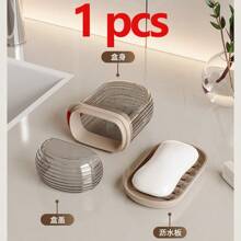 Tragbarer Reise-Seifenkasten, kreativer leicht-luxuriöser Reise-Seifenkasten mit Deckel, versiegelt und tragbar mit Ablauf, kleiner Seifenkasten für Geschäftsreisen, Outdoor-Reise-Seifenkasten, versiegelter, tragbarer, kreativer Seifenkasten für Studentenwohnheime und Bäder