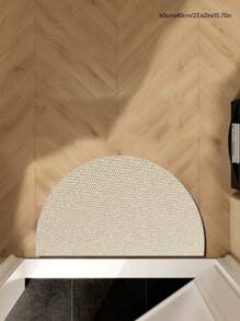 1pc Half-Circle Pineapple Entrance Mat, Thickened Faux Sisal Rug, Water-Washable Bottom, Dirt-Resistant, Kitchen Thick Carpet, Decorative Rug, Ins-Style Carpet, Shower Mat, Home Decor, Living Room Rug, Bedroom Rug, Doormat, Kitchen Rug, Bathroom Rug, Study Rug - Multicolor - View 17