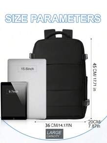 男女通用大容量旅行背包，采用符合航空标准的防水尼龙面料，适合徒步旅行，便携式设计，是户外活动的理想之选。另有14英寸和15.6英寸笔记本电脑背包版本，方便通勤和商务旅行。