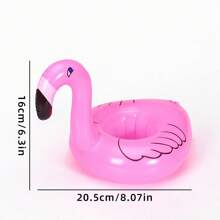 1/4pcs Cute Inflatable Drink Holder Stand, Reusable Inflatable Coaster For Swimming Pool Party, Birthday And Holiday Party Decoration - Multicolor - View 5