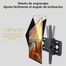 Uclub Base Soporte De Pared Tv Inclinado Para 26-65 Pulgadas 65kg Soporte De Pared Para Tv/monitor De 26 A 65 Negro - Negro - Ver 5