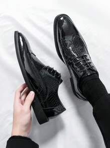 Plus Size Men's Dress Shoes, Formal Loafers, Business Casual Office Shoes, Breathable Dance Party Footwear