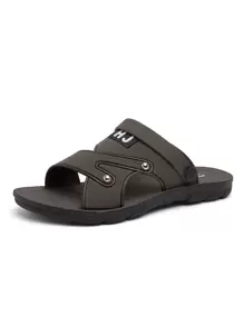 2025 New Summer Men's Brown Leather Sandals, Driving Wear-Resistant Non-Slip Beach Slippers