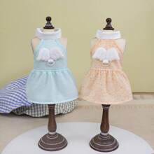 25 Korean Style Angel Dress, Princess Costume, Pet Clothes, Dog Dress, Cat Dress, Animal Costume, European And American Popular Angel Wings Dress - Baby Blue - View 3