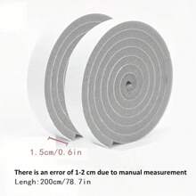 Window Sealing Strip, Door Gap Sound Insulation, Dust Prevention, Wind Prevention, Plastic Steel Window Self-Adhesive Gap Sliding Window Sponge Strip - 白色 - 查看 3