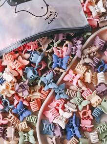 30pcs Women Elegant Butterfly Hair Clips, Cute Macaron Hair Claws, Princess Hair Accessories