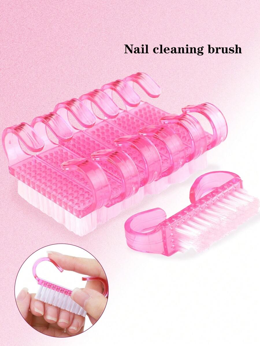 10/3/1 Pc Nail Cleaning Brush, Transparent Nail Cleaner, Manicure Nail Cleaning Tool, Used For Removing Nail Dust