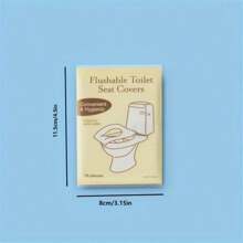 100Pcs Toilet Seat Covers Paper, Flushable Paper Toilet Seat Covers For Adults Potty Training, 100% , Travel Accessories For Public Restrooms, Airplane, Camping