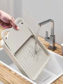 1pc Multifunctional Kitchen Fork, Spoon, Pot Lid And Spatula Stand, Foldable Utensils Organizer, Convenient Cooking Tools