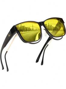 KooKeg Night Vision Driving Glasses Anti Glare Fit Over Glasses For Men Women Polarized Nighttime Glasses CK0250 - 008 - Xem 1