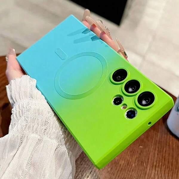 Magnetische draadloze anti-kras schokbestendige camerabescherming met verloop telefoonhoesje compatibel met Samsung Galaxy S25 S25+ S25 Ultra S24 S24+ S24 FE S24 Ultra S23 Ultra S22 Ultra A06 A16 A26 A36 A56 voor -serie
