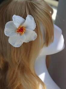 1/3 件多色女士大雪纺兰花波西米亚花朵发夹适用于新娘婚礼配饰发夹发夹配饰 - 彩色 - 查看 15