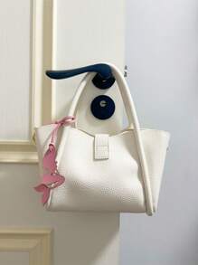 1pc PU Minimalist Elegant Cute Cartoon Mermaid Shape Crossbody Bag, Shoulder Bag, Handbag, Tote Bag, Suitable For Couples, Students, Work, Daily Use, Travel, Gift For Girlfriend, Wife, Kids Birthday