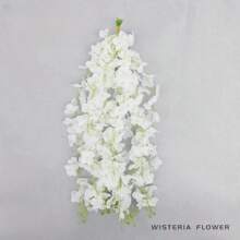 10pcs/Pack Artificial Wisteria Flower Strips Wedding Home Decoration Balcony Hanging Plastic Ceiling Flower Vine Flower String Gifts Birthday Graduation