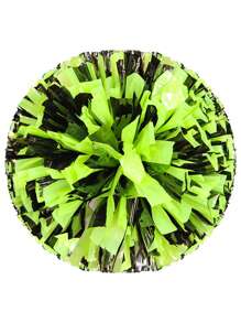 1pc Cheerleading Pom Poms Hand Finger Cheer Balls Pink And White Gold Silver Dance Pompoms Accessories - Multicolor - View 4