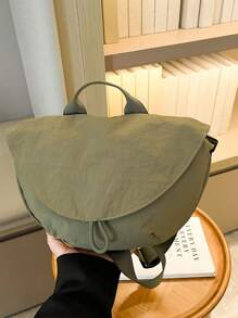 1 Men's Casual Nylon Waist Bag - Multi Compartment Sports Chest Bag With Adjustable Shoulder Straps, Design, Polyester Lining, Hand Wash Care, Suitable For Work, Shopping, Fitness, Cycling. Purse Belt Vintage Fanny Pack Side Bags For Men - Green - View 8